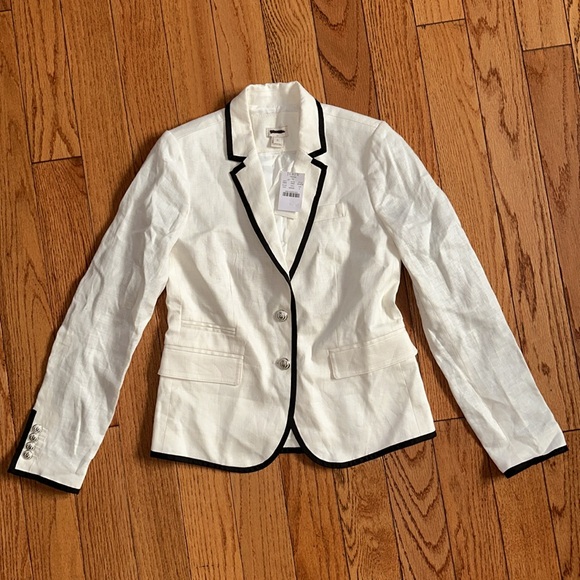 🔥🔥🔥NEW J. Crew Linen Blazer Jacket - Picture 2 of 9